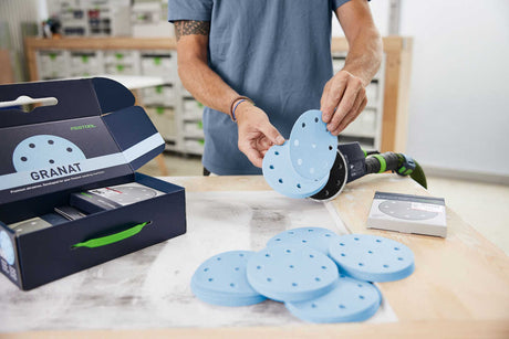 Festool Granat 125mm Sanding Disc Starter Set - Pack of 60