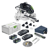 Festool KSC 60 Cordless Compound Miter Saw + 8Ah Energy Set Combo