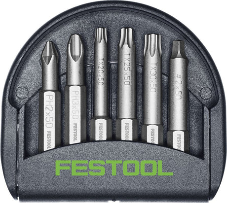 Festool Set of Six Impact Driver Bits