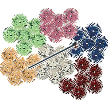 Foredom 3/4in Radial Bristle Brush - Pk of 6