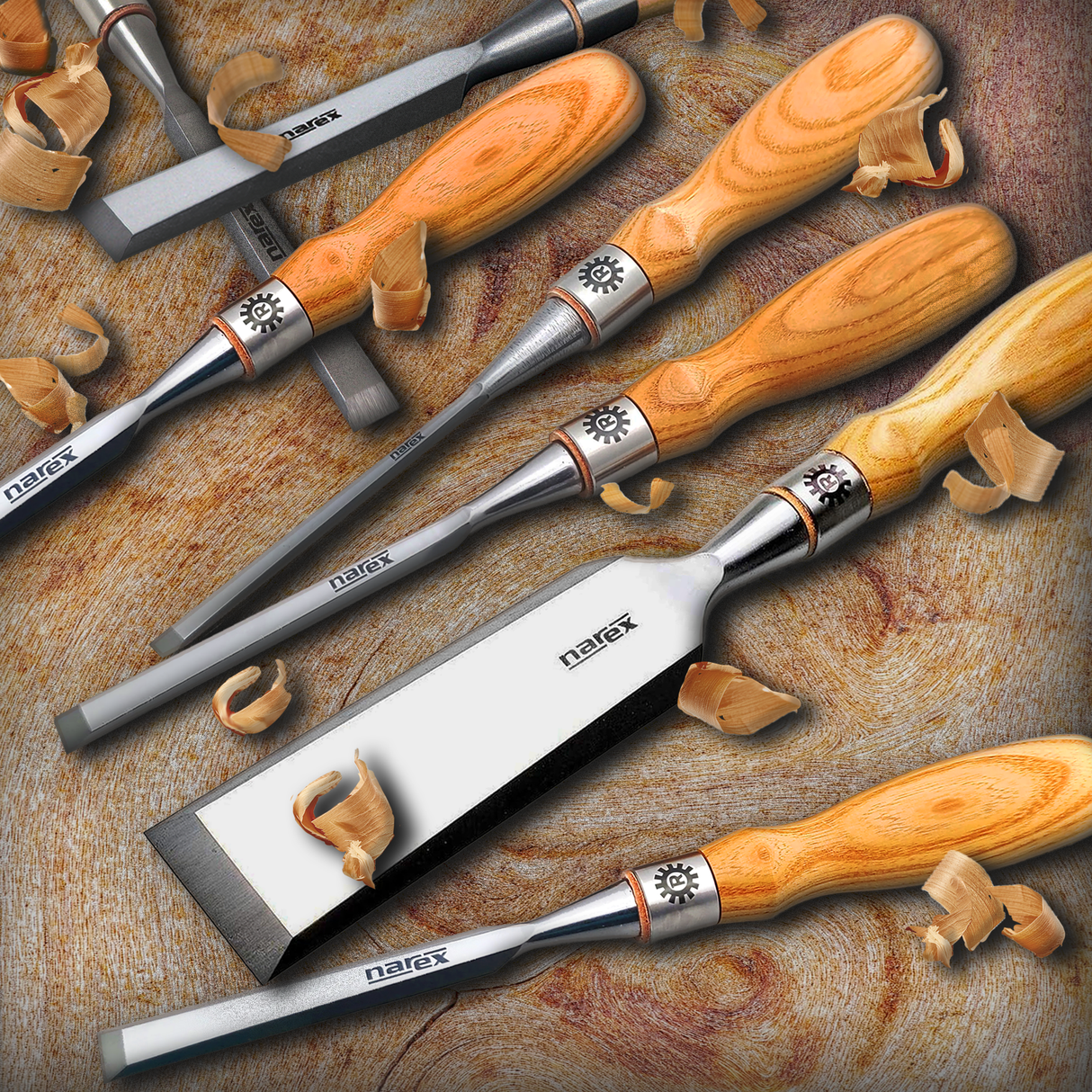 Narex Richter Cryo-Treated Bevel Edged Chisels