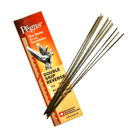 Pegas Double Skip Scroll Saw Blades - Pack of 12