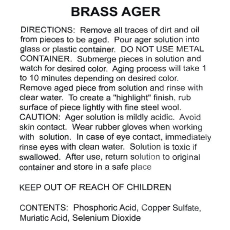 Brass Darkening Solution