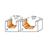 CMT Decorative Ogee Router Bit - 1/4 inch shank