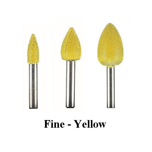 Flame Saburr Tooth Carbide Burrs - 1/4 inch Shank