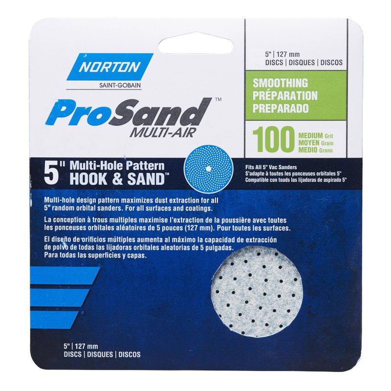 156808: Norton ProSand Multi-Air Hook & Loop Discs - 5 inch