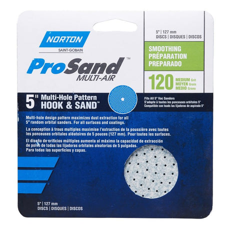 156855: Norton ProSand Multi-Air Hook & Loop Discs - 5 inch