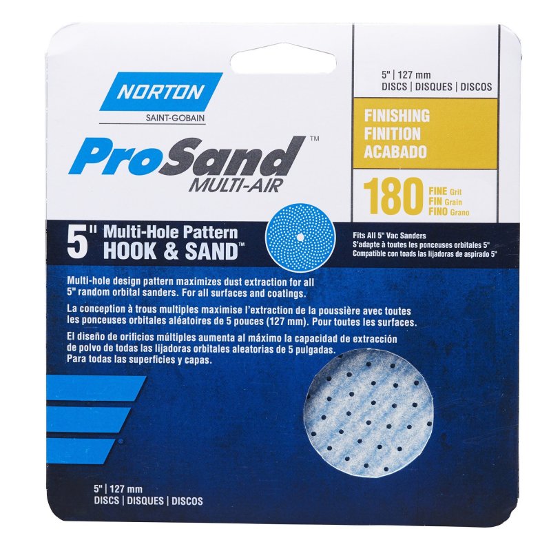 156811: Norton ProSand Multi-Air Hook & Loop Discs - 5 inch
