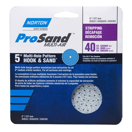 156860: Norton ProSand Multi-Air Hook & Loop Discs - 5 inch