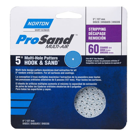 156852: Norton ProSand Multi-Air Hook & Loop Discs - 5 inch