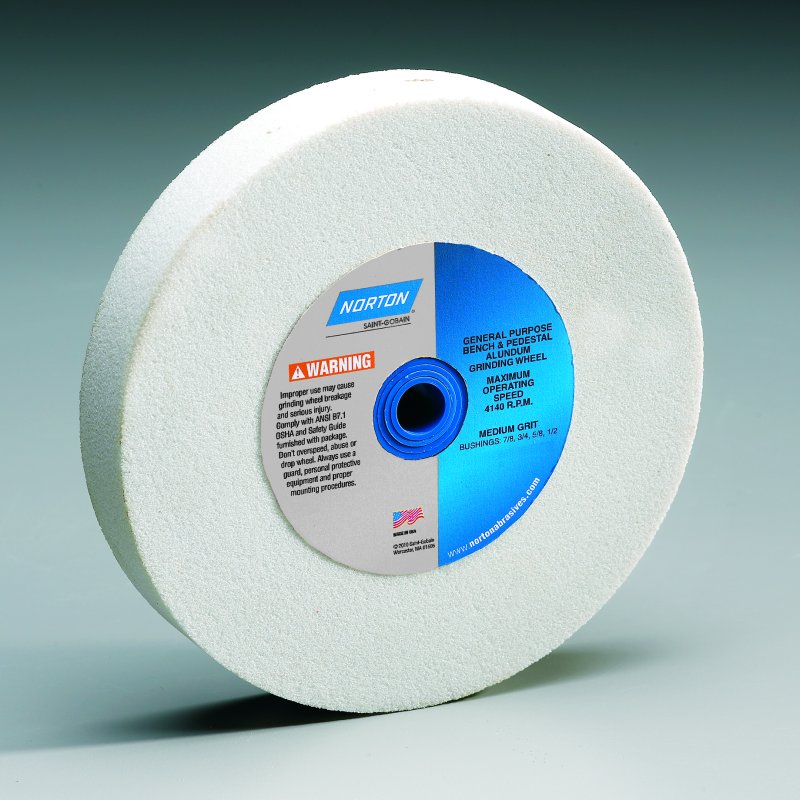 Norton White Aluminum Oxide Grinding Wheel