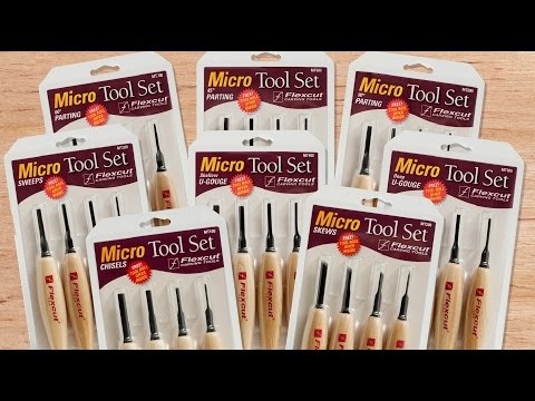 Flexcut Micro Tool Set of 4 - 45deg Parting Tools
