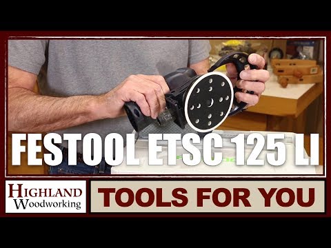 Festool ETSC 125 Li 5 inch Cordless Random Orbit Sander